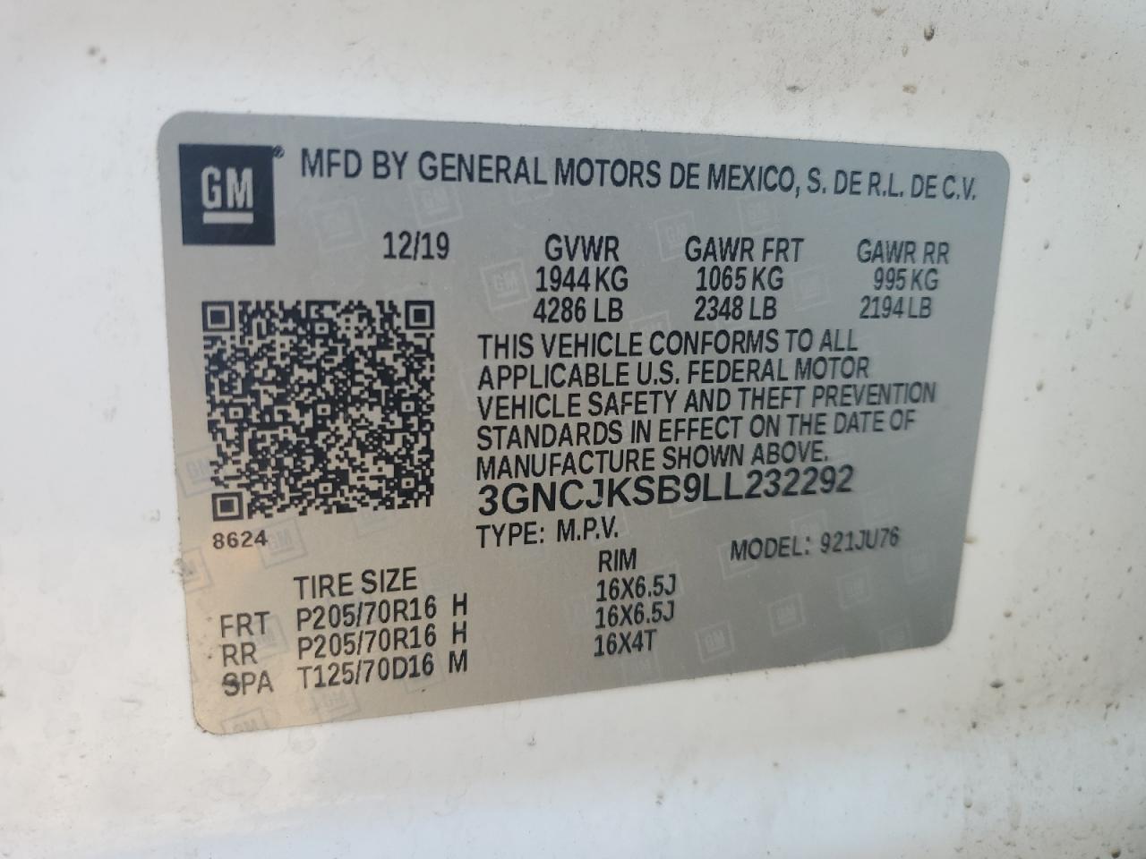 Chevrolet Trax Ls Image 10