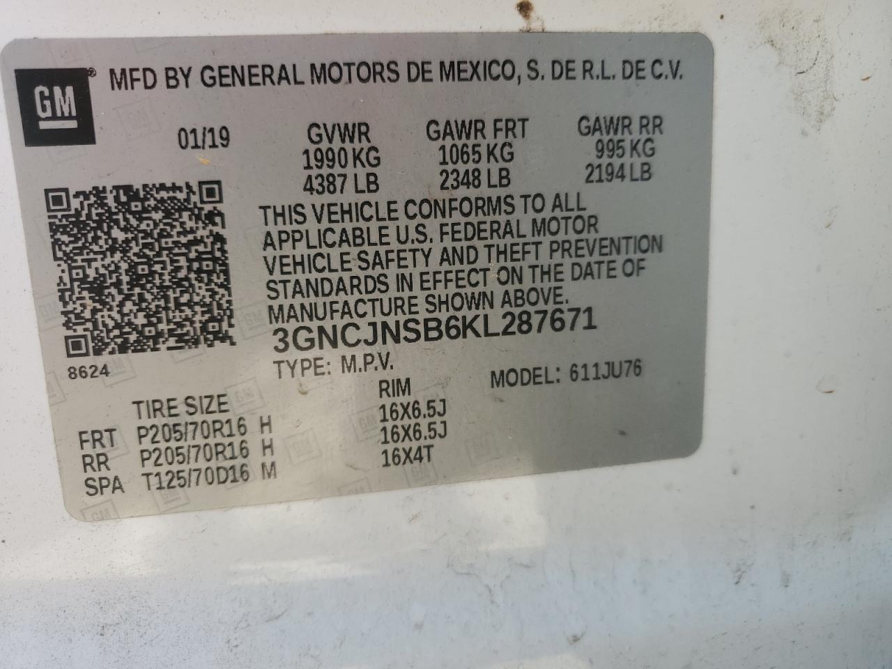 Chevrolet Trax Ls Image 9