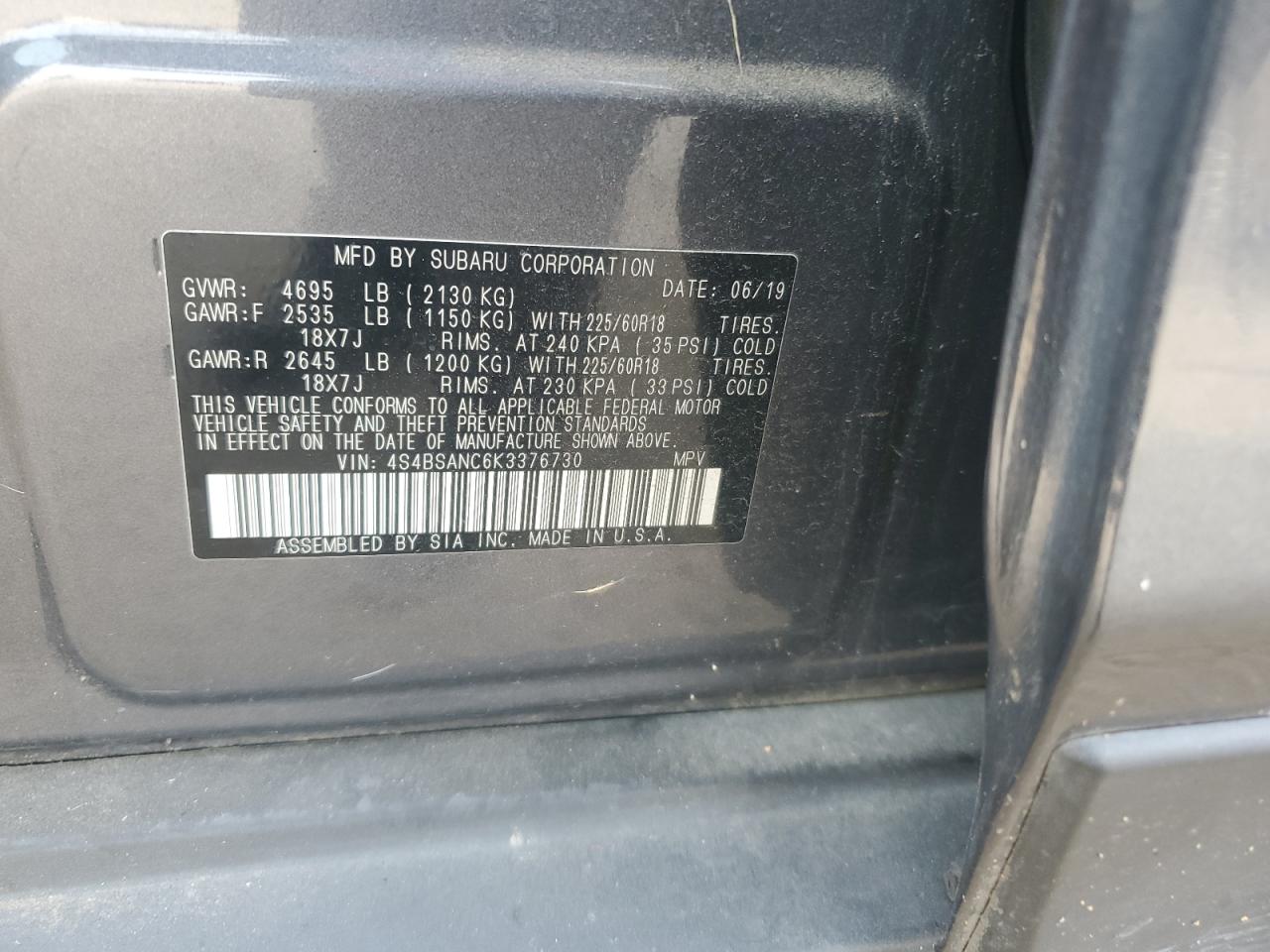 Subaru Outback 2.5i Limited Image 12