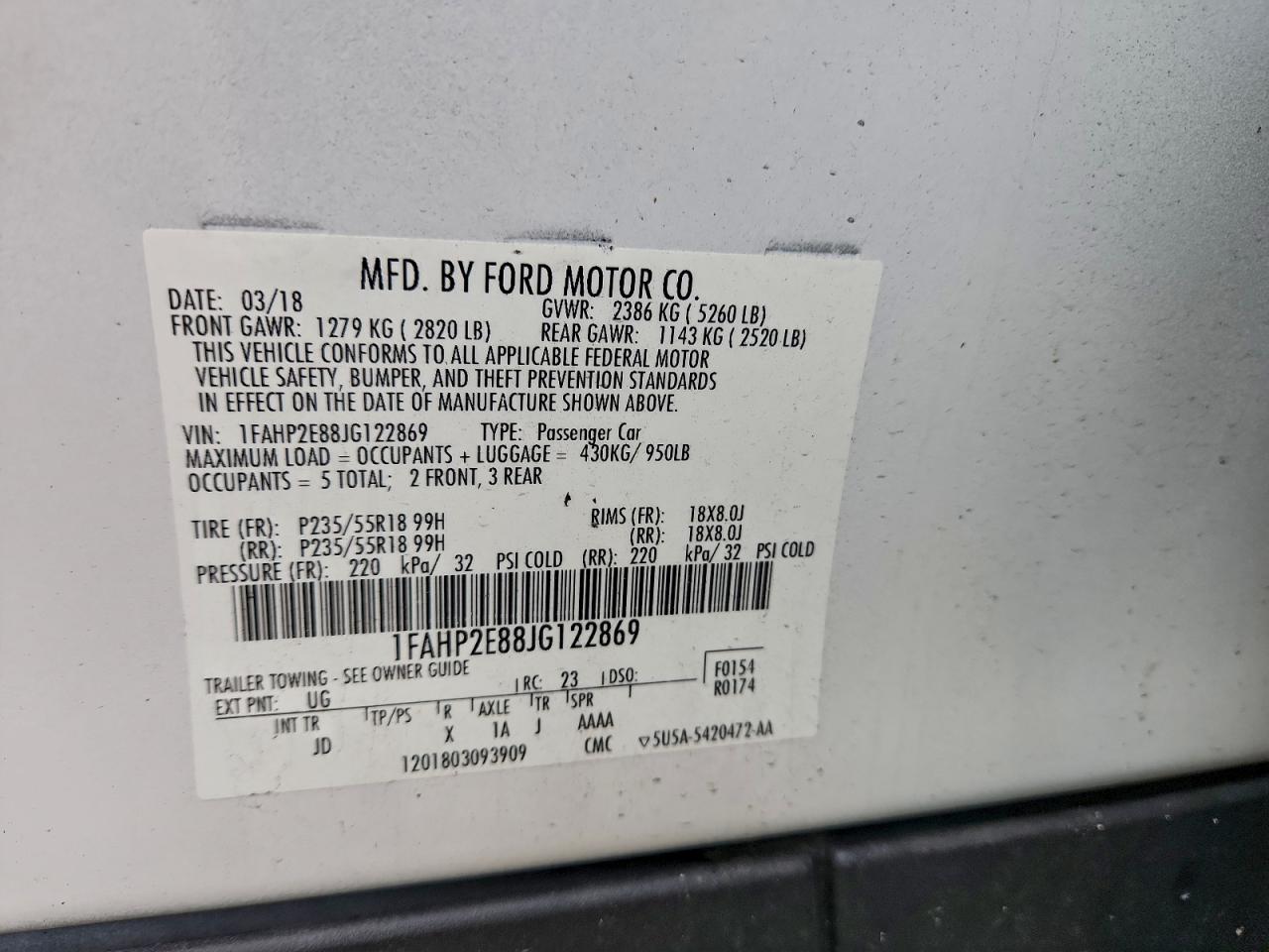 Ford Taurus Sel Image 8