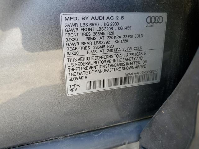Audi Q7 Premium Plus Image 10