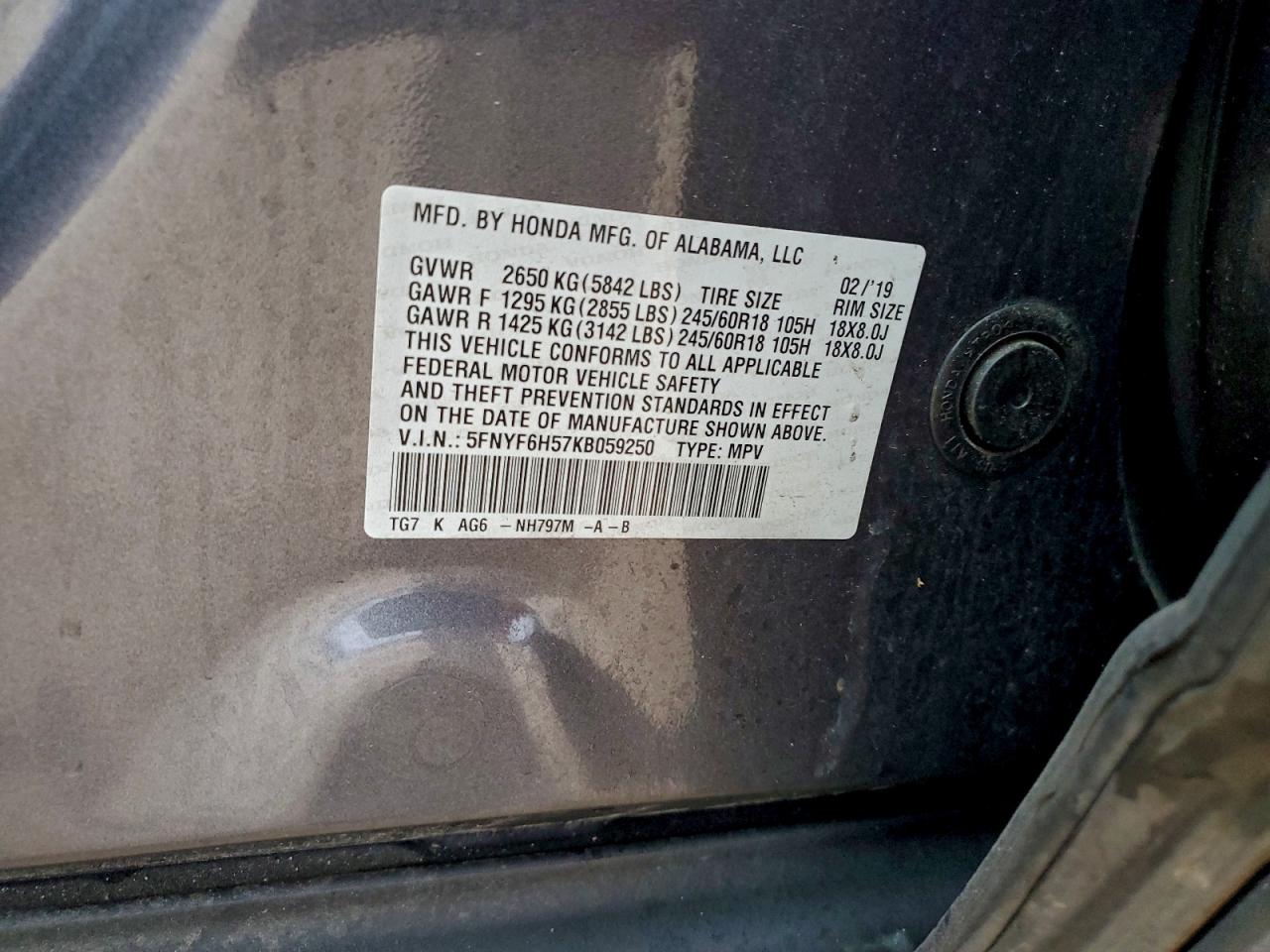 Honda Pilot Exl Image 8