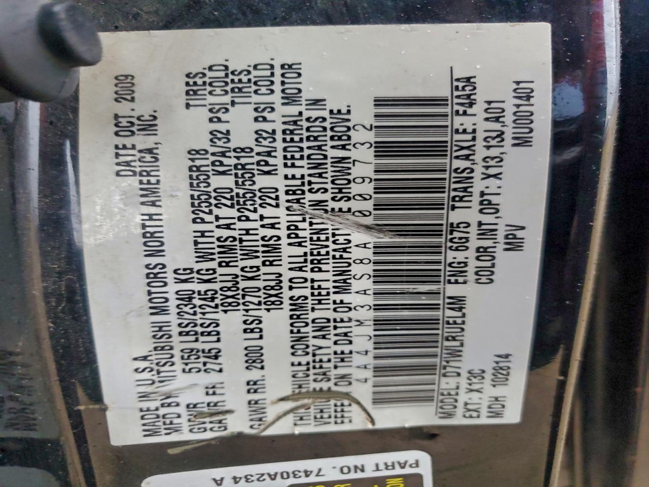 Mitsubishi Endeavor Se Image 10