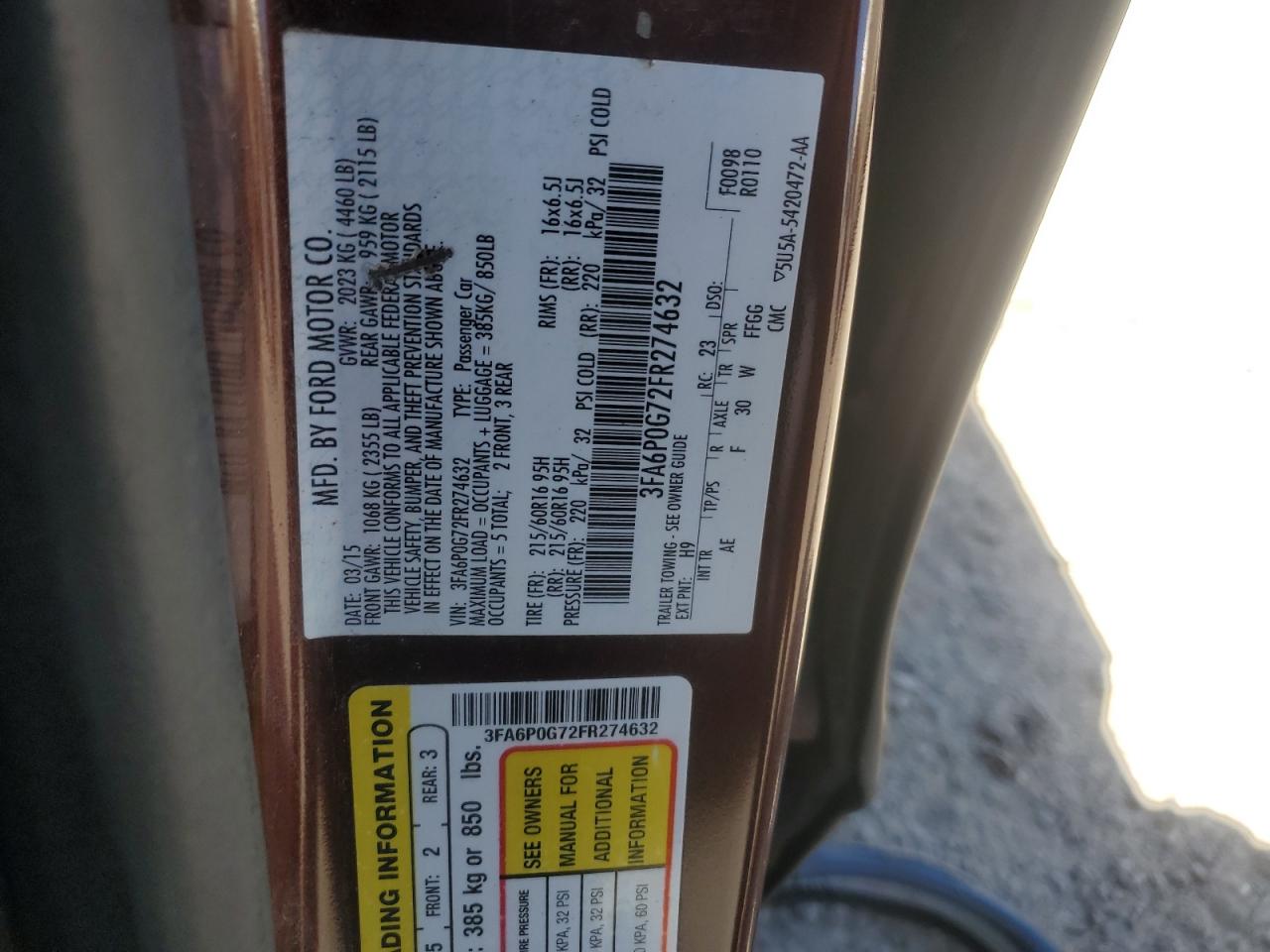 Ford Fusion S Image 7