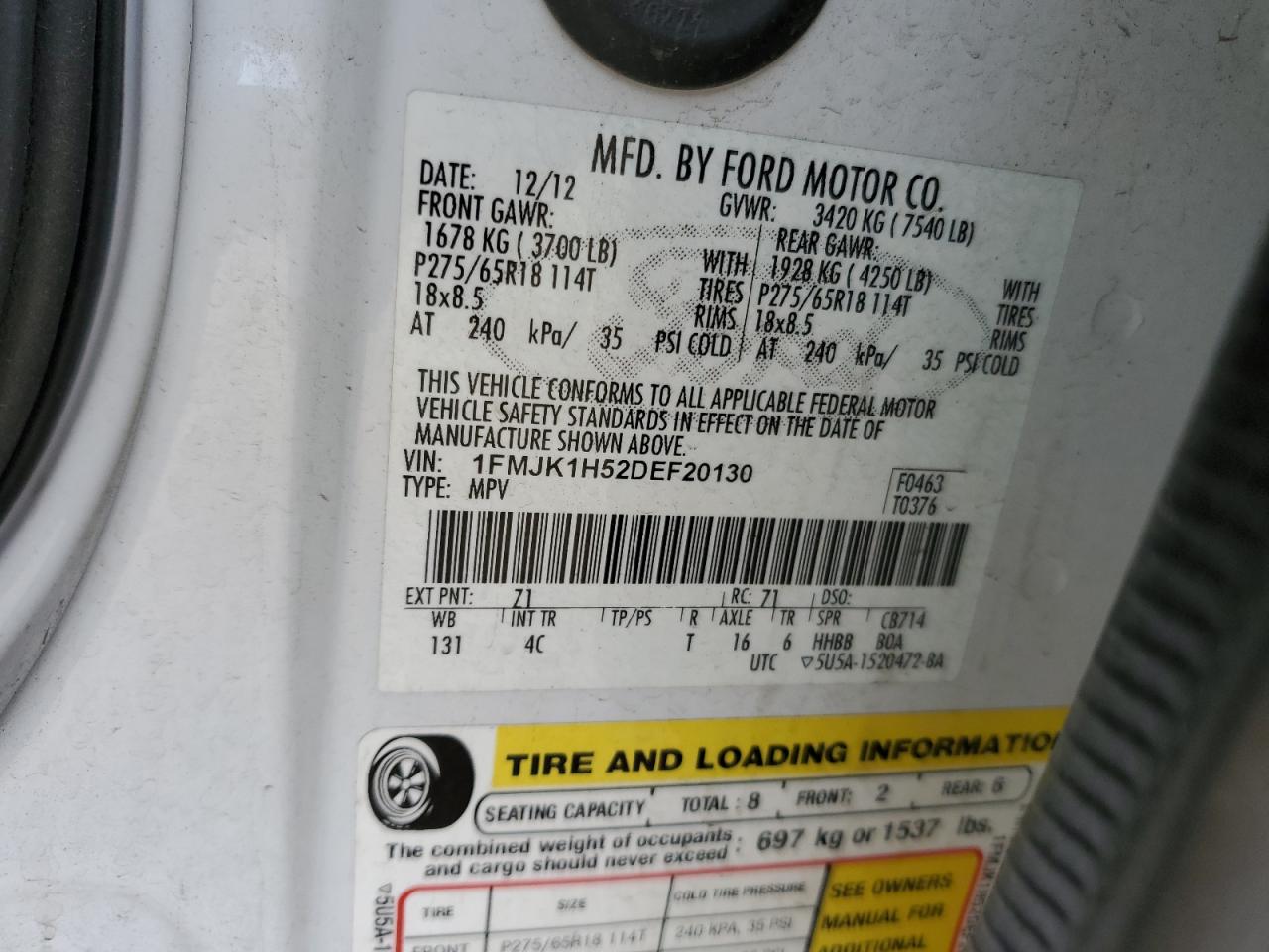 Ford Expedition El Xlt Image 13